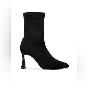 L’AGENCE NEW Severine Stretch Suede Boots in Black 8